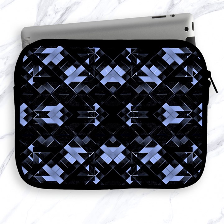 Futuristic Geometric Design Apple iPad Zippered Sleeve