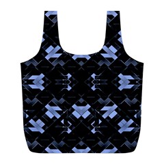 Futuristic Geometric Design Reusable Bag (l) by dflcprints