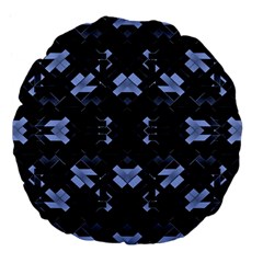 Futuristic Geometric Design Large 18  Premium Flano Round Cushion 