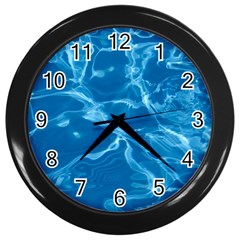 Water  Wall Clock (black)