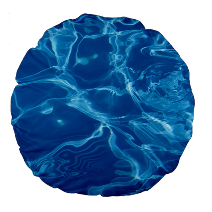 Water  Large 18  Premium Round Cushion 