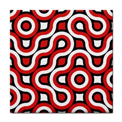 Waves And Circles Tile Coaster