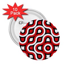 Waves And Circles 2 25  Button (10 Pack)