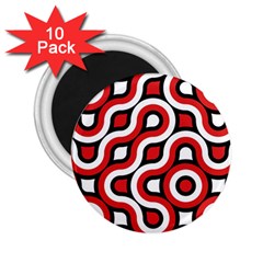 Waves And Circles 2 25  Magnet (10 Pack)