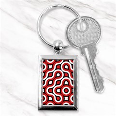 Waves And Circles Key Chain (rectangle)