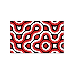 Waves And Circles Sticker Rectangular (10 Pack)