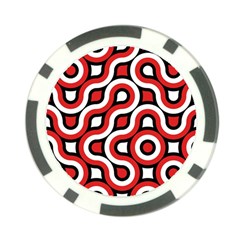 Waves And Circles Poker Chip Card Guard by LalyLauraFLM