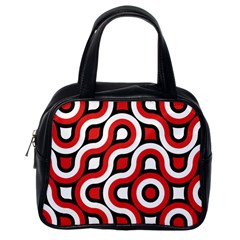 Waves And Circles Classic Handbag (one Side)