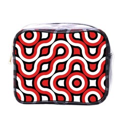 Waves And Circles Mini Toiletries Bag (one Side)