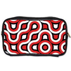 Waves And Circles Toiletries Bag (two Sides)