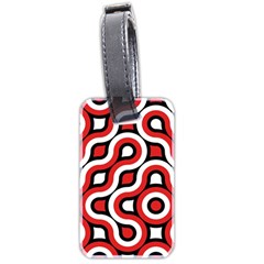 Waves And Circles Luggage Tag (two Sides)