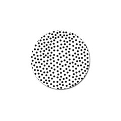 Black Polka Dots Golf Ball Marker 4 Pack