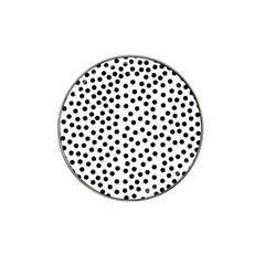 Black Polka Dots Golf Ball Marker 10 Pack (for Hat Clip)