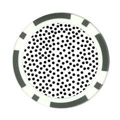 Black Polka Dots Poker Chip