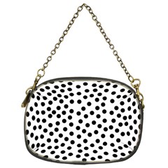 Black Polka Dots Chain Purse (one Side) by Justbyjuliestore