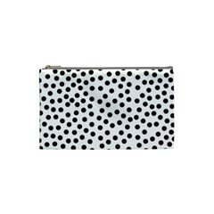 Black Polka Dots Cosmetic Bag (small) by Justbyjuliestore