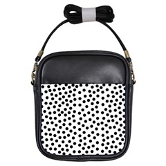 Black Polka Dots Girl s Sling Bag by Justbyjuliestore