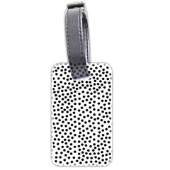 Black Polka Dots Luggage Tag (two Sides) by Justbyjuliestore