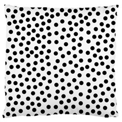 Black Polka Dots Large Cushion Case (two Sided) 