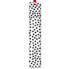 Black Polka Dots Large Bookmark by Justbyjuliestore