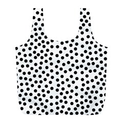 Black Polka Dots Reusable Bag (l) by Justbyjuliestore