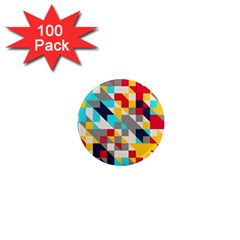 Colorful Shapes 1  Mini Magnet (100 Pack) 