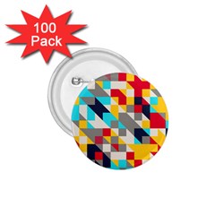 Colorful Shapes 1 75  Button (100 Pack)  by LalyLauraFLM