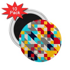 Colorful Shapes 2 25  Magnet (10 Pack)