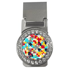 Colorful Shapes Money Clip (cz)