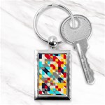 Colorful shapes Key Chain (Rectangle) Front