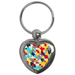 Colorful Shapes Key Chain (heart)