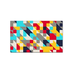 Colorful Shapes Sticker (rectangular) by LalyLauraFLM