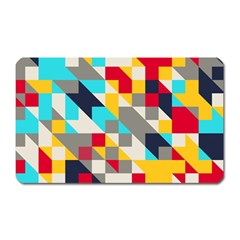 Colorful Shapes Magnet (rectangular) by LalyLauraFLM