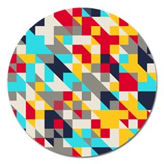 Colorful Shapes Magnet 5  (round)