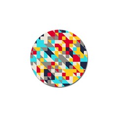 Colorful Shapes Golf Ball Marker