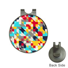 Colorful Shapes Golf Ball Marker Hat Clip