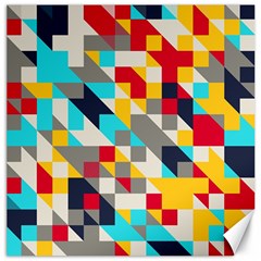 Colorful Shapes Canvas 20  X 20 