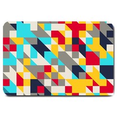 Colorful Shapes Large Doormat