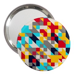 Colorful Shapes 3  Handbag Mirror