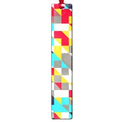 Colorful Shapes Large Book Mark by LalyLauraFLM