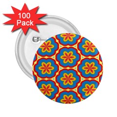 Floral Pattern 2 25  Button (100 Pack)