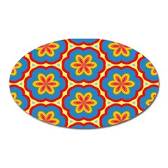 Floral Pattern Magnet (oval)