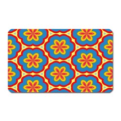 Floral Pattern Magnet (rectangular) by LalyLauraFLM