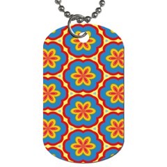 Floral Pattern Dog Tag (two Sides)