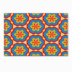 Floral Pattern Postcard 4 x 6  (pkg Of 10)