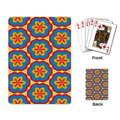 Floral Pattern Playing Cards Single Design