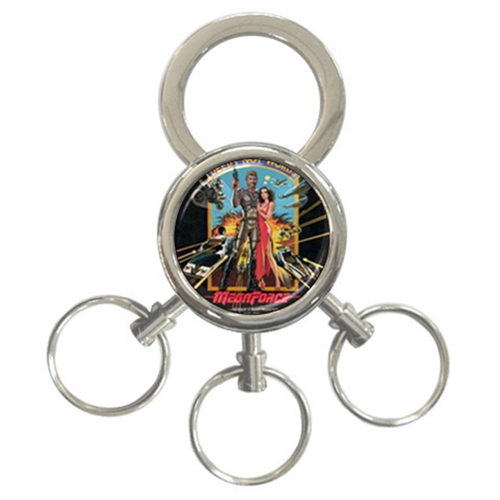 Megaforce F412359c 3-Ring Key Chain