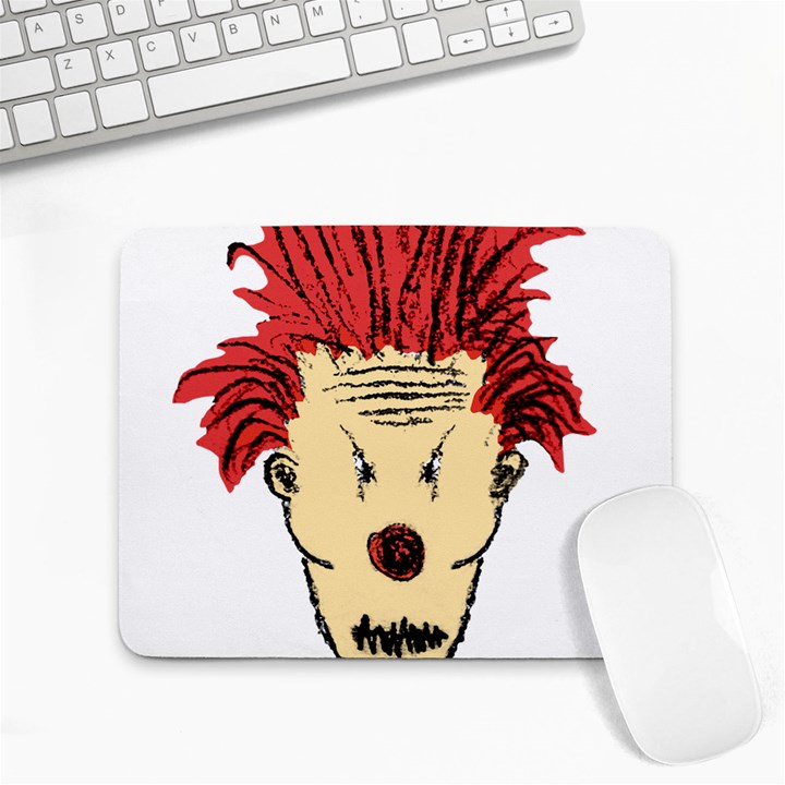 Evil Clown Hand Draw Illustration Small Mouse Pad (Rectangle)