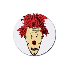 Evil Clown Hand Draw Illustration Drink Coasters 4 Pack (round) by dflcprints