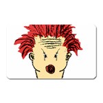 Evil Clown Hand Draw Illustration Magnet (Rectangular) Front